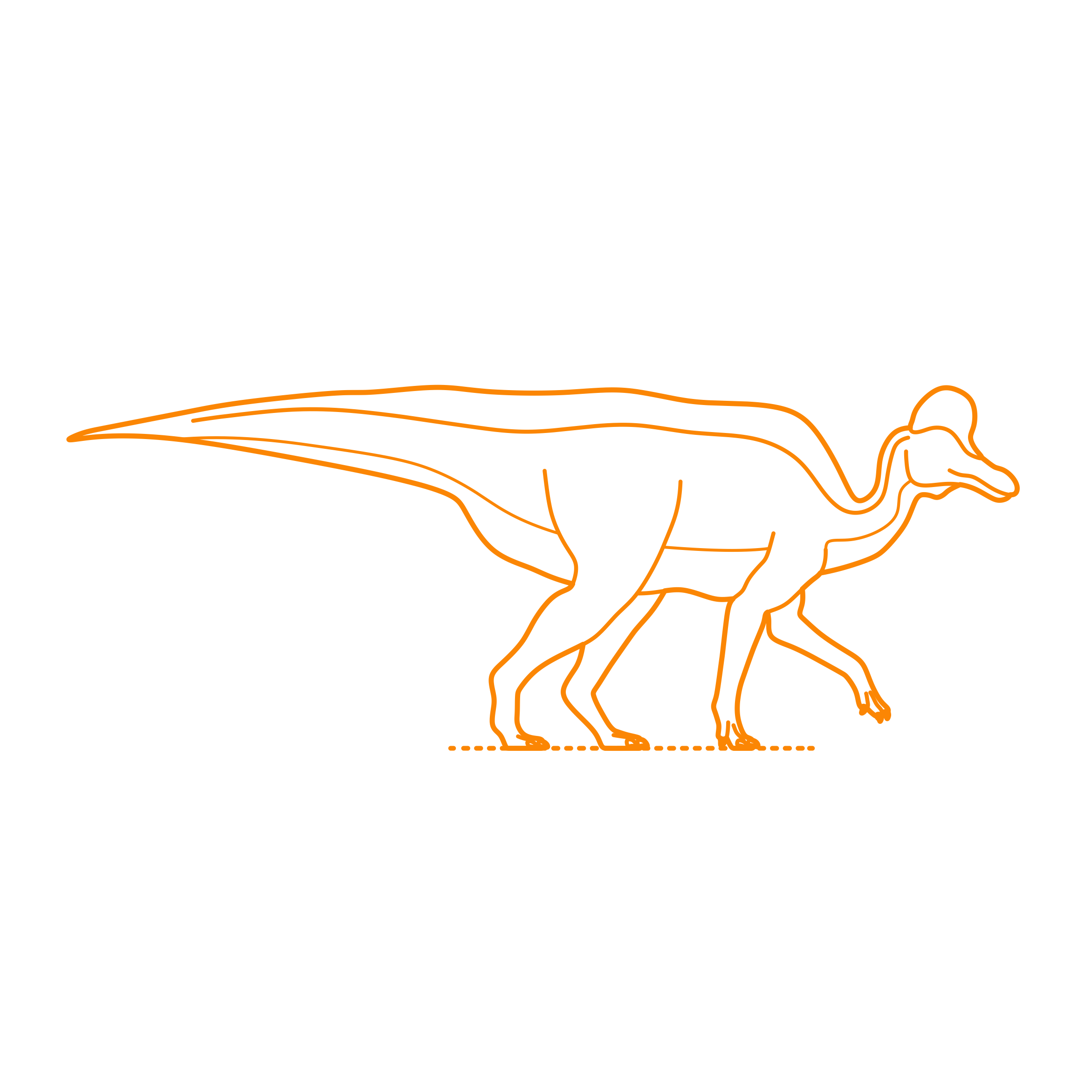Animals Dinosaurs Corythosaurus Outline Svg Vector Free Vectors